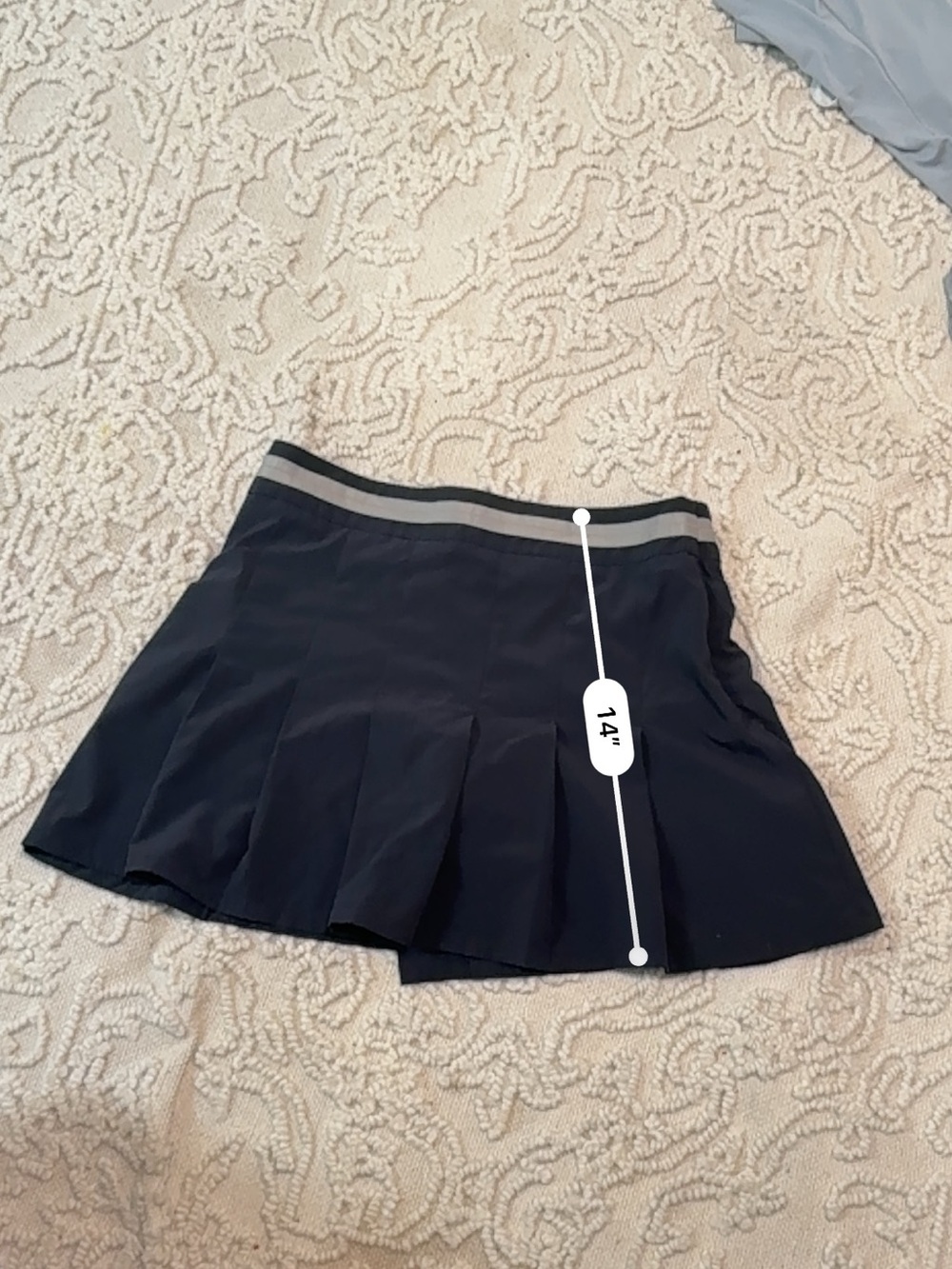 Oakley women’s ruffle athletic skirt with shorts in black